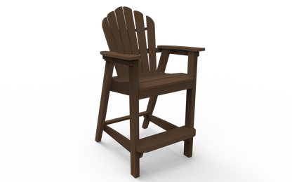 Seaside Casual Poly Adirondack Classic Bar Chair