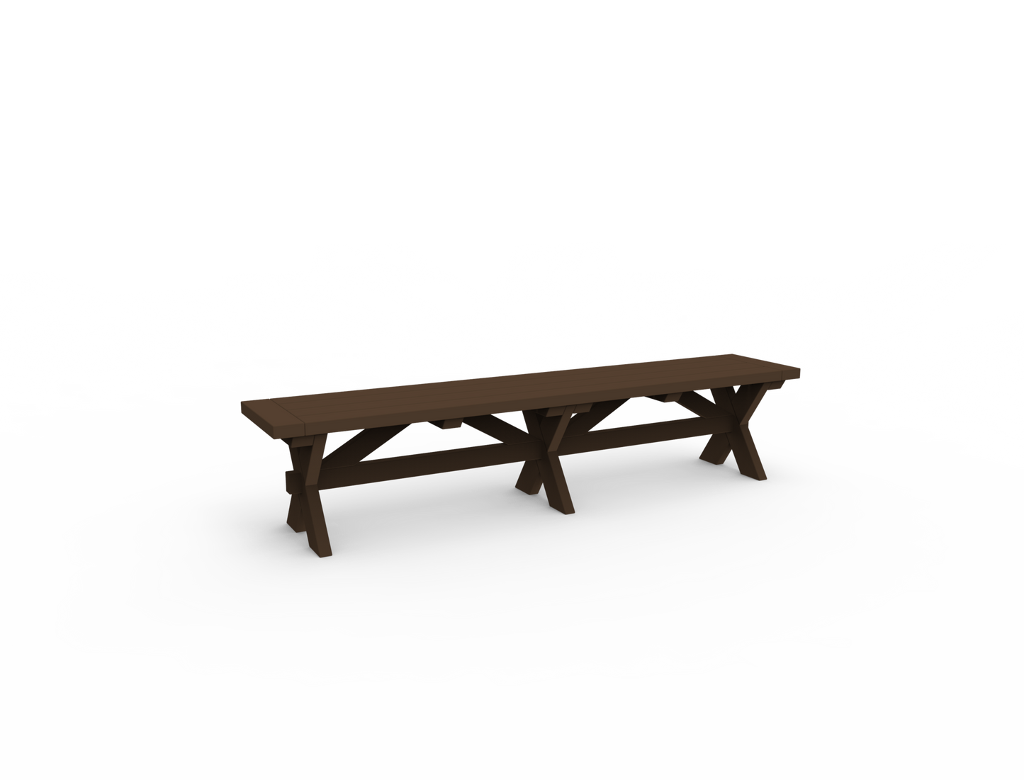 Seaside Casual Poly Sonoma 76 in. Dining Bench