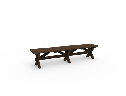 Seaside Casual Poly Sonoma 76 in. Dining Bench