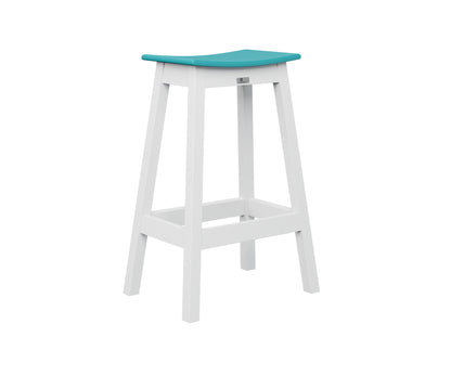 Berlin Gardens Poly Outdoor Saddle Bar Stool