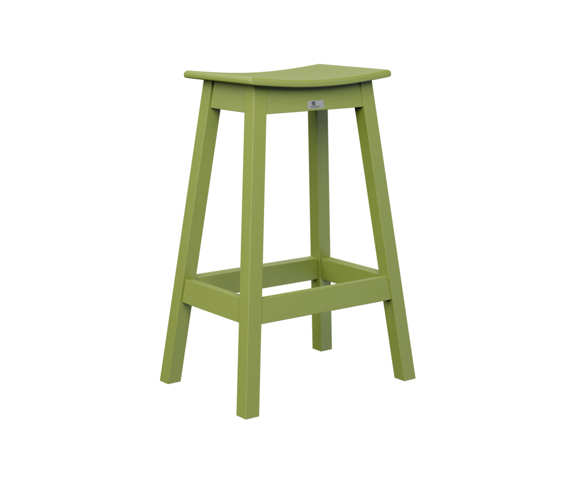 Berlin Gardens Poly Outdoor Saddle Bar Stool