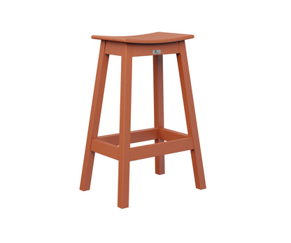 Berlin Gardens Poly Outdoor Saddle Bar Stool