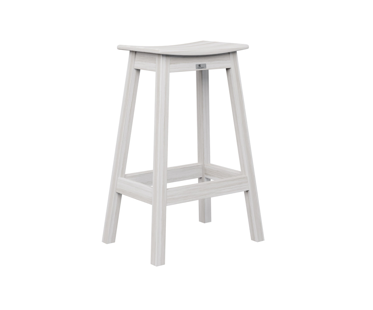 Berlin Gardens Poly Outdoor Saddle Bar Stool