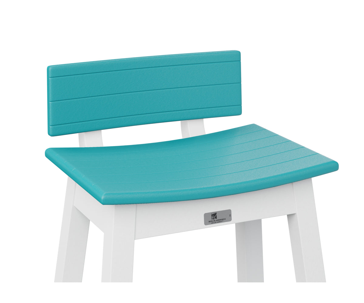 Berlin Gardens Poly Outdoor Saddle Stool Back Kit