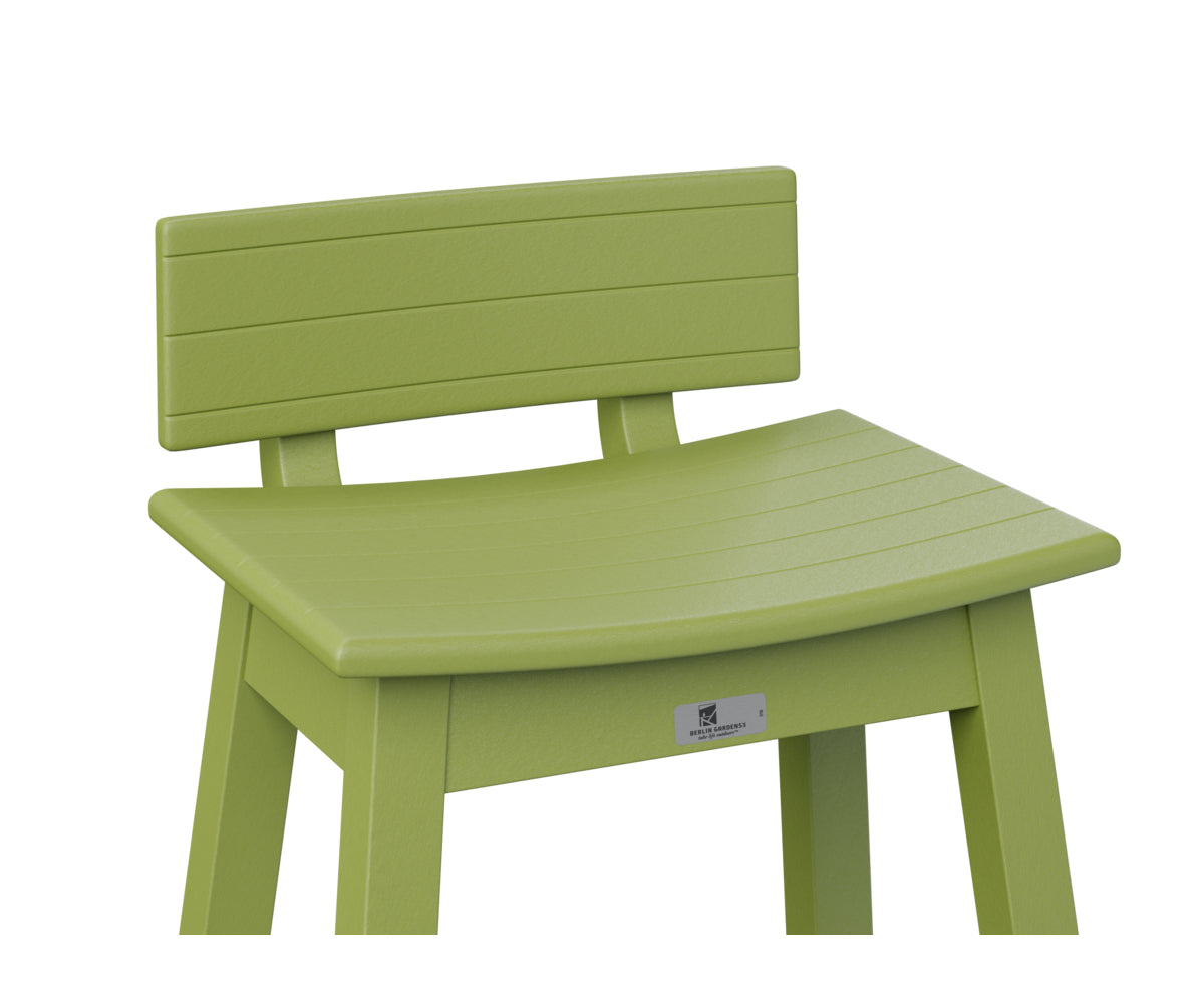 Berlin Gardens Poly Outdoor Saddle Stool Back Kit