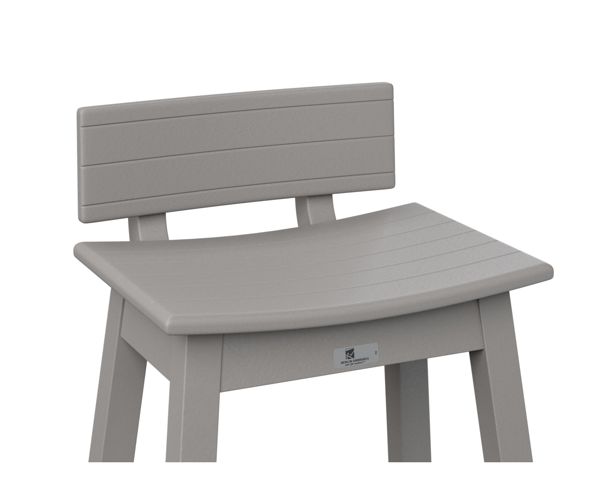 Berlin Gardens Poly Outdoor Saddle Stool Back Kit