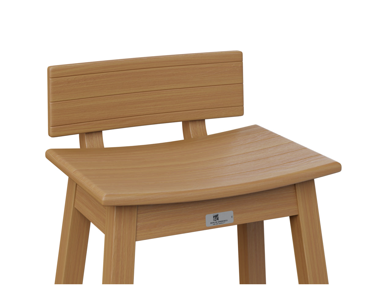 Berlin Gardens Poly Outdoor Saddle Stool Back Kit