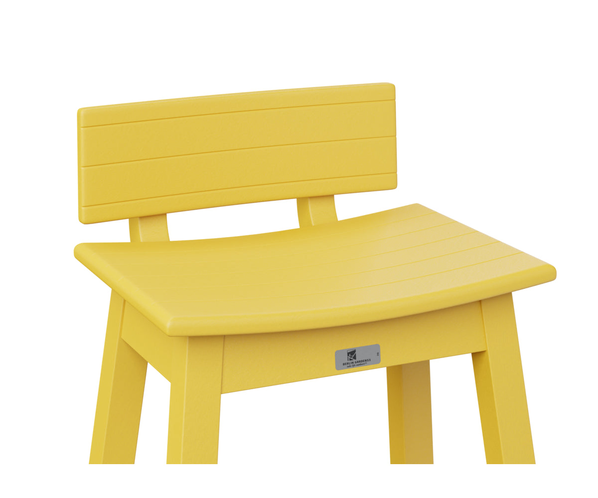 Berlin Gardens Poly Outdoor Saddle Stool Back Kit