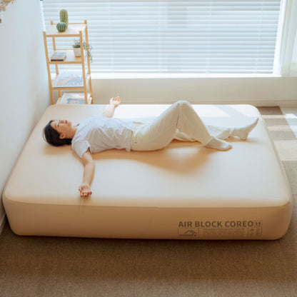 Coody Coreo Air Mattress King (180 × 200 × 35 cm) – Structured Air Block Inflatable Bed, Compact Pack Design