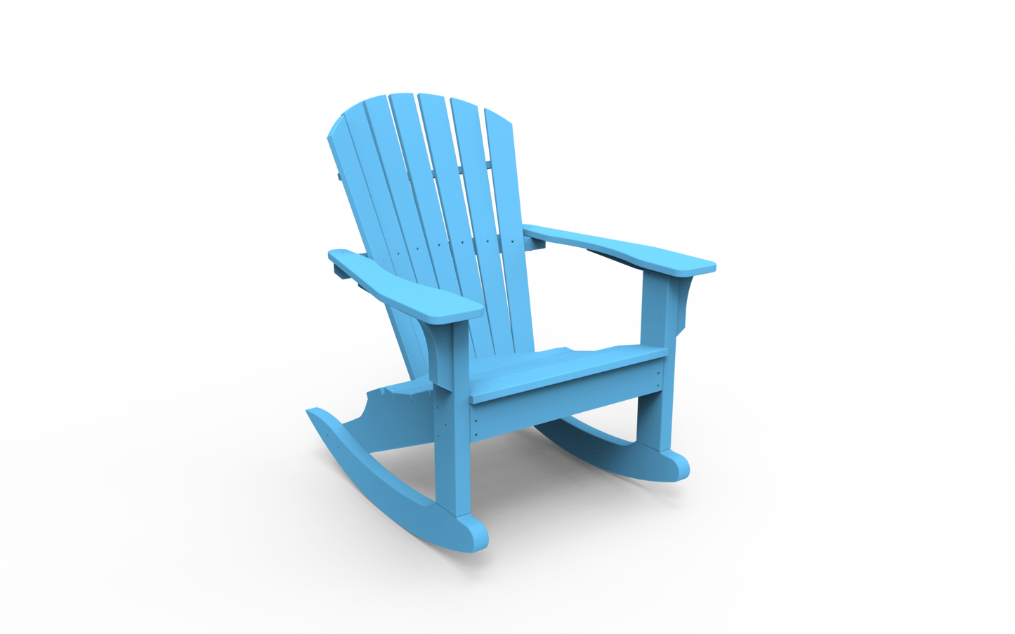 Seaside Casual Poly Adirondack Shellback Rocker