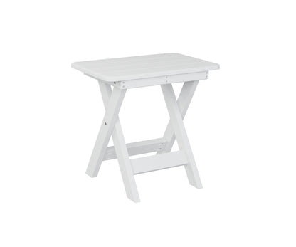 Berlin Gardens Accessories Recycled Plastic 22''W x 15''D Rectangular Folding End Table