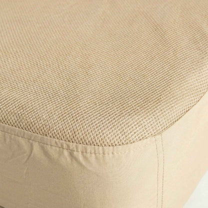 Coody Air Mattress Beige Queen (197×150×35 cm) – Premium Air Bed with Built-in Pump