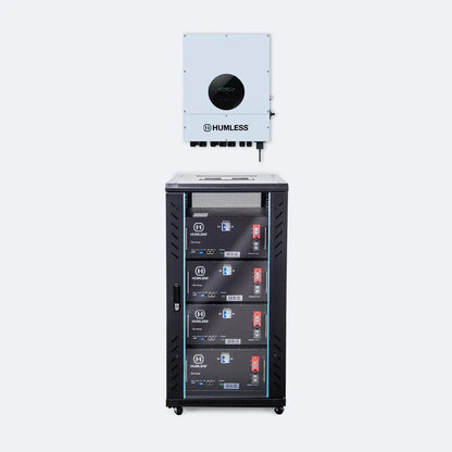 Humless IP65 Rack-mountable Batteries w/ 6kW Universal Inverter