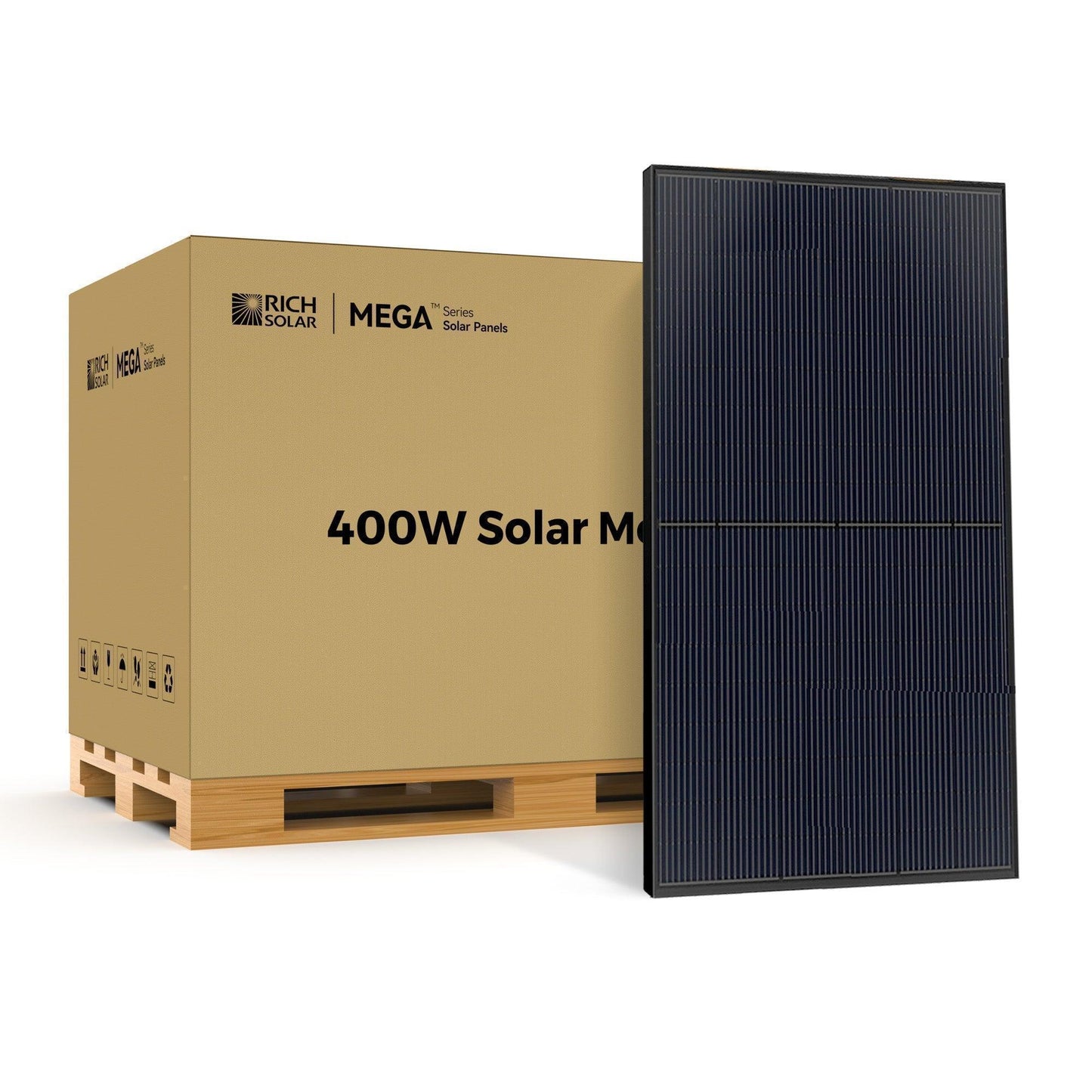 Rich Solar MEGA 400 Watt Solar Panel | Premium Grid-tie or Off-grid Solar Panel for Residential, Commercial, Agriculture