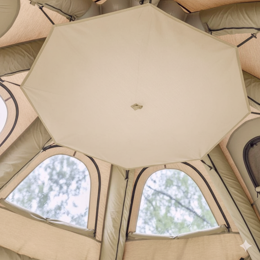 Coody Aurora Dome Beige Inflatable Shelter for 2-4 person