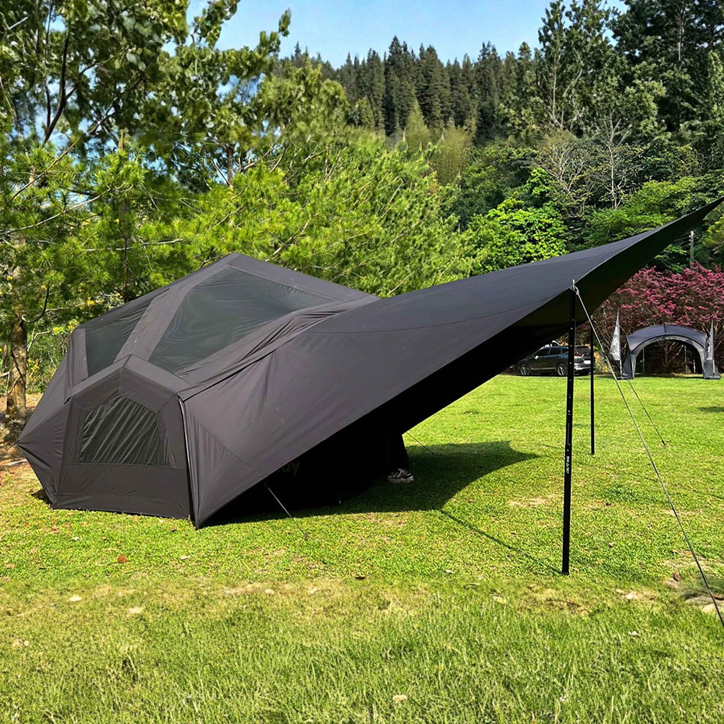 Coody Bestona Black Inflatable Tent for Camping (2-4 person)