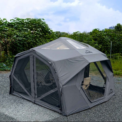 Coody Hub Pro Gray - Inflatable Tent for Camping (2-6 Person)