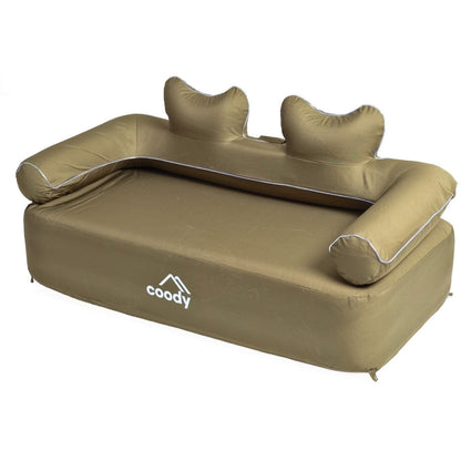 Coody Air Sofa Forest Green - Inflatable Camping Couch with Built-In Pump