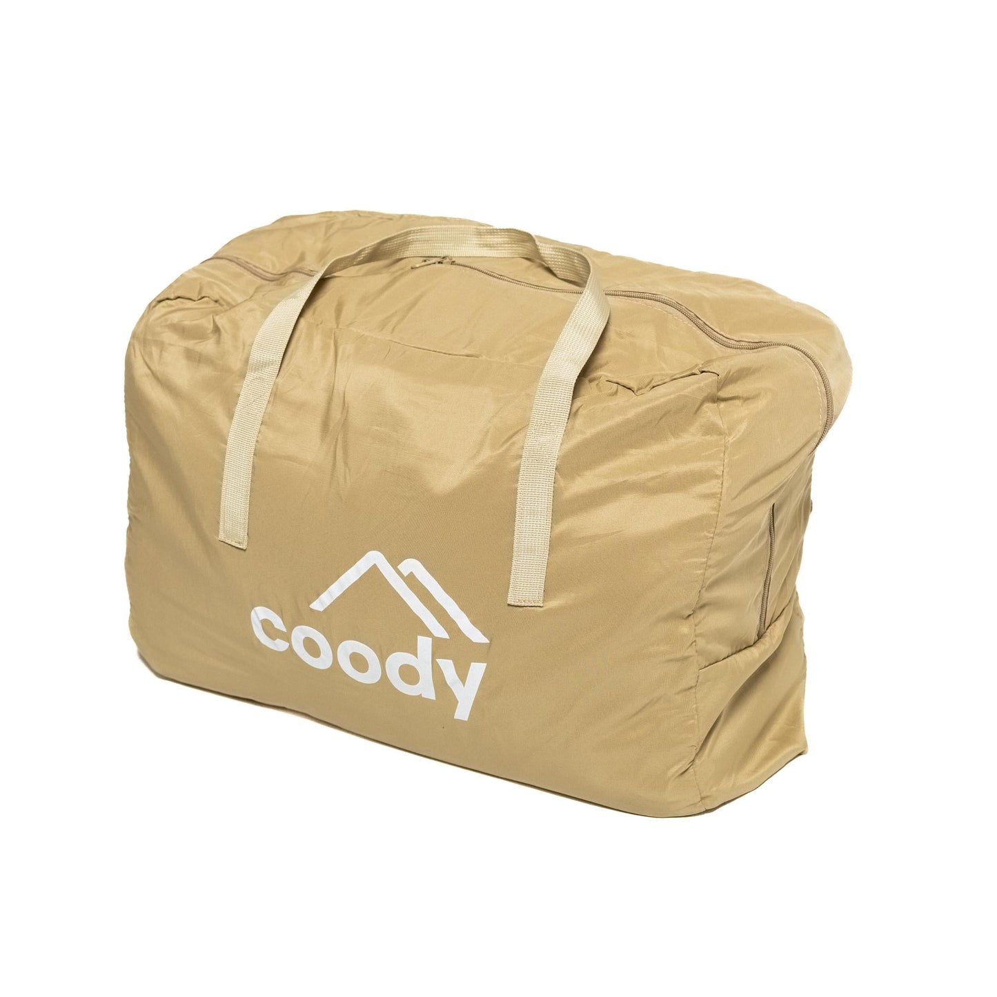 Coody Air Mattress Beige Queen (197×150×35 cm) – Premium Air Bed with Built-in Pump