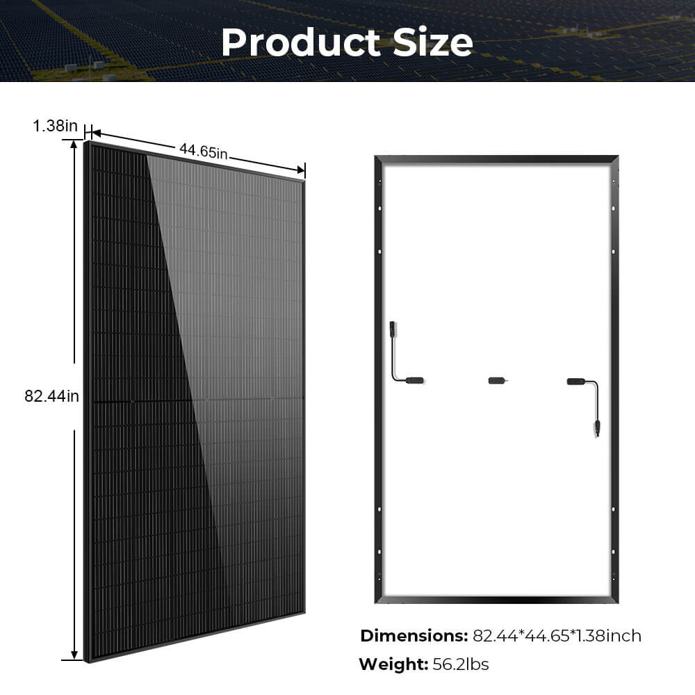 SunGoldPower 500W MONO BLACK PERC SOLAR PANEL FULL PALLET (32 PANELS) UL 61730  CEC Listed