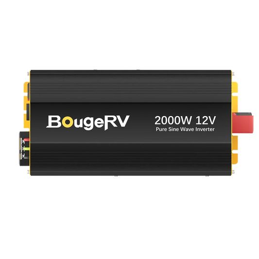 BougeRV 2000W 12V Pure Sine Wave Inverter with Bluetooth