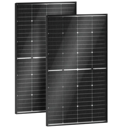 BougeRV 16BB N-Type 12V/24V 100 Watt Bifacial Solar Panel