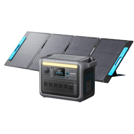 Anker SOLIX C1000X Solar Generator + 200W Solar Panel