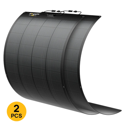 BougeRV Arch Pro 100W N-Type TOPCon Flexible Solar Panel (12V/24V Compatible)