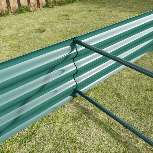 PolyTEAK Rectangular Metal Raised Garden Bed for Flowers, Vegetables, and Herbs