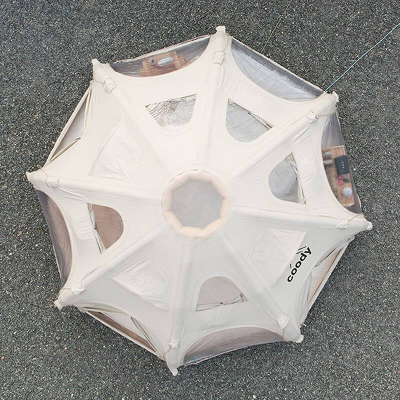 Coody Aurora Dome Beige Inflatable Shelter for 2-4 person
