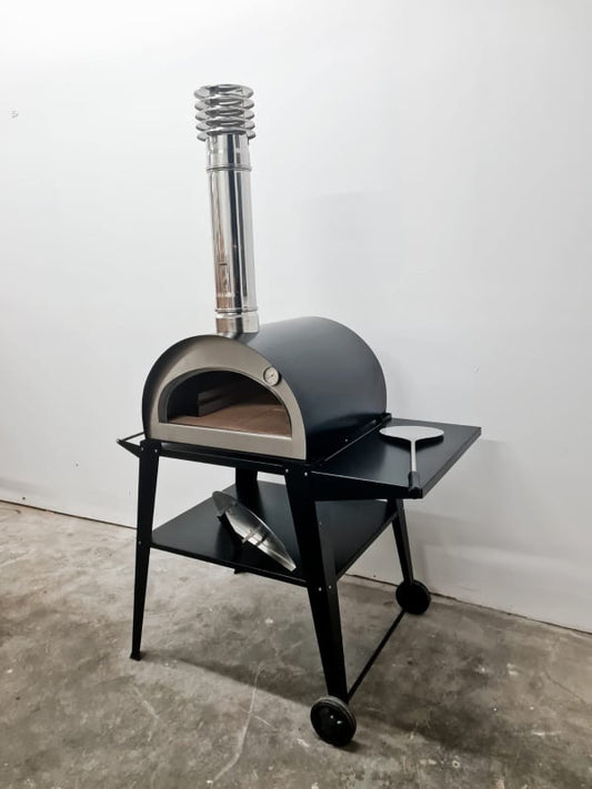Portable Wood Fired Pizza Oven - Pizzi with Portable Cart