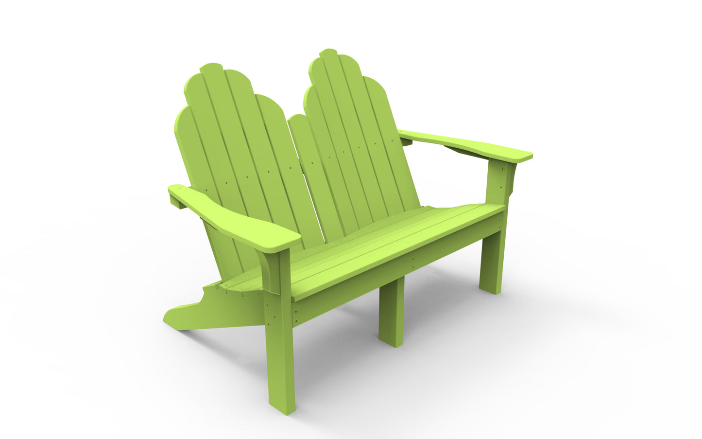 Seaside Casual Poly Adirondack Classic Love Seat