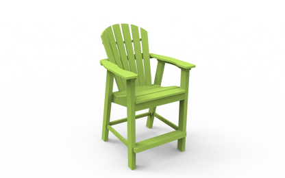 Seaside Casual Poly Adirondack Shellback Balcony Chair