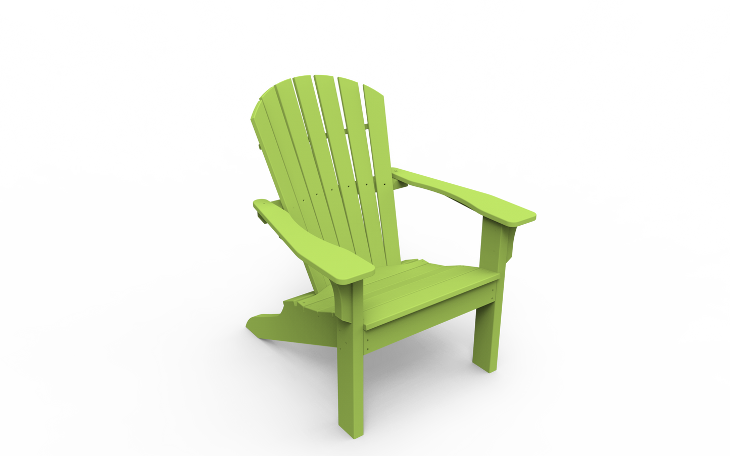 Seaside Casual Poly Adirondack Shellback Chair