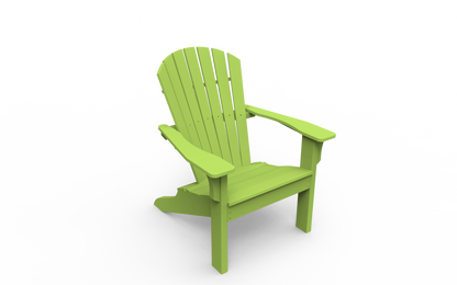 Seaside Casual Poly Adirondack Shellback Chair