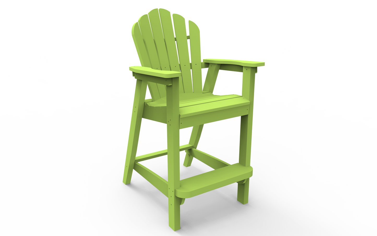 Seaside Casual Poly Adirondack Classic Bar Chair