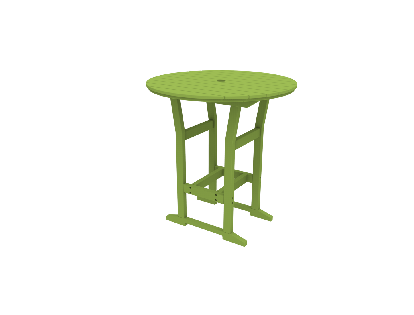 Seaside Casual Poly Coastline Café 40 in. Round Bar Table