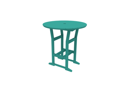 Seaside Casual Poly Coastline Café 40 in. Round Bar Table