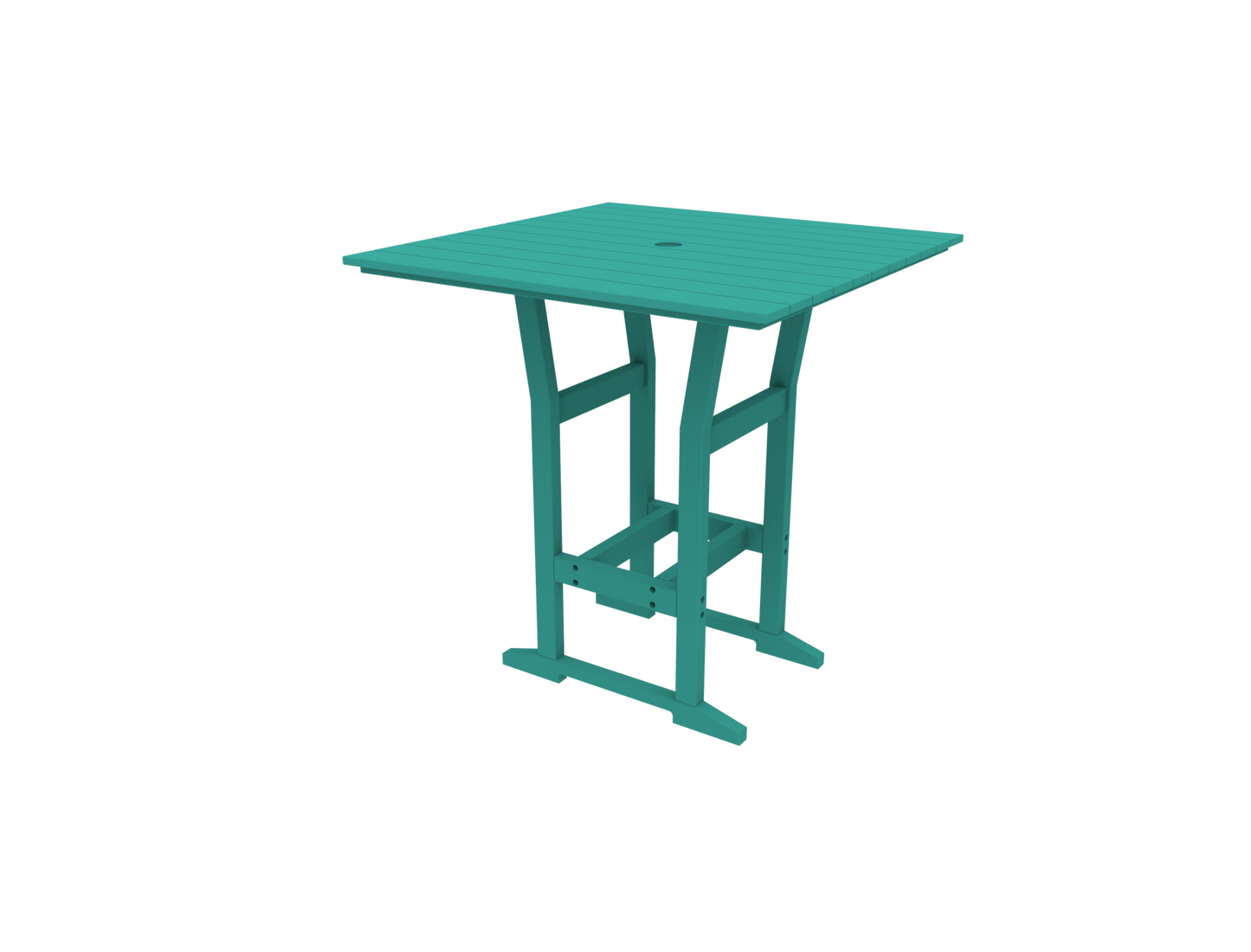 Seaside Casual Poly Coastline Café Square Bar Table