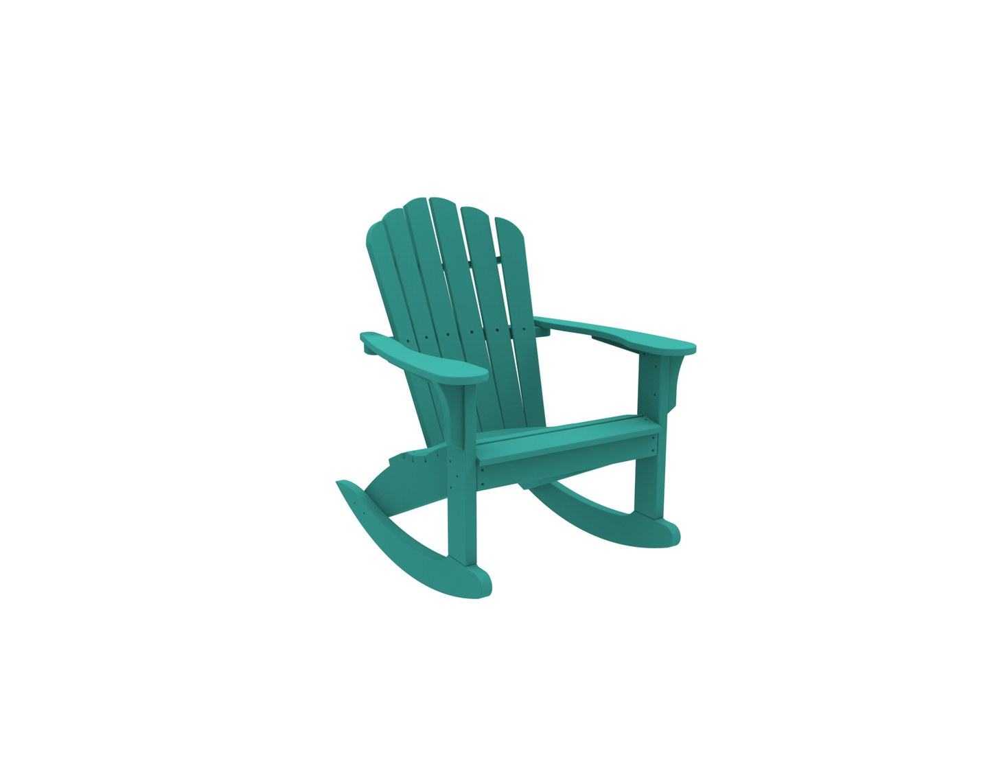 Seaside Casual Poly Coastline Harbor View Adirondack Rocker