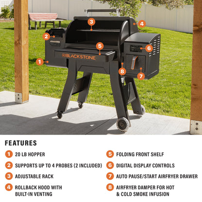 Blackstone 900 Pellet Air Fryer Combo