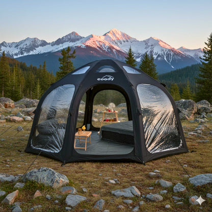 Coody Aurora Dome Black Inflatable Shelter for 2-4 person