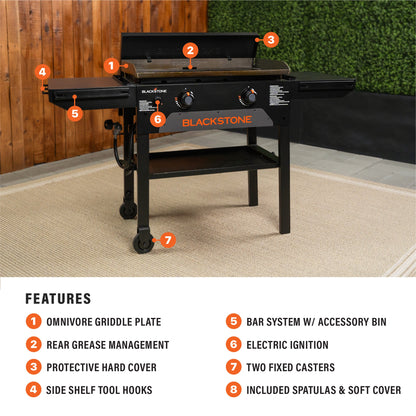 Blackstone 28" Omnivore Griddle W/Hard Cover Combo
