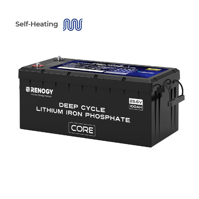 Renogy 24V 100Ah Core Series Deep Cycle Lithium Iron Phosphate Battery