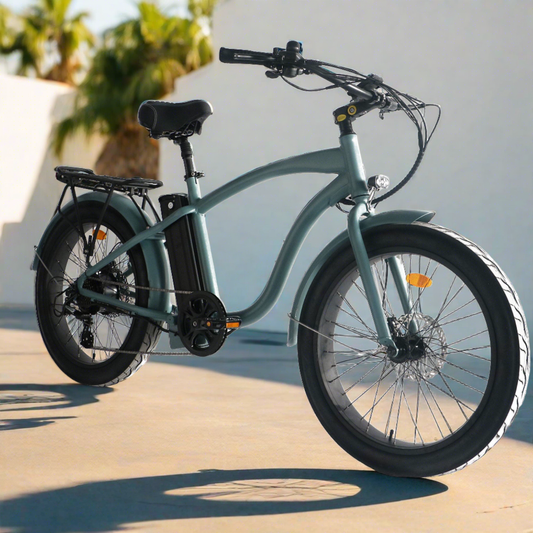 Coastal Cruiser Step Over 24x3 - 52v Beach Cruiser Electric Bike