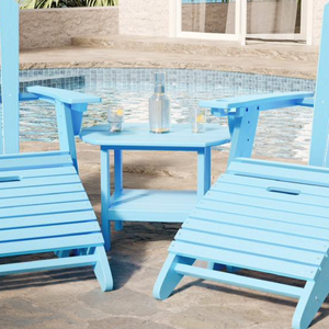 SoPoly 25" St. Simons Oval Side Table