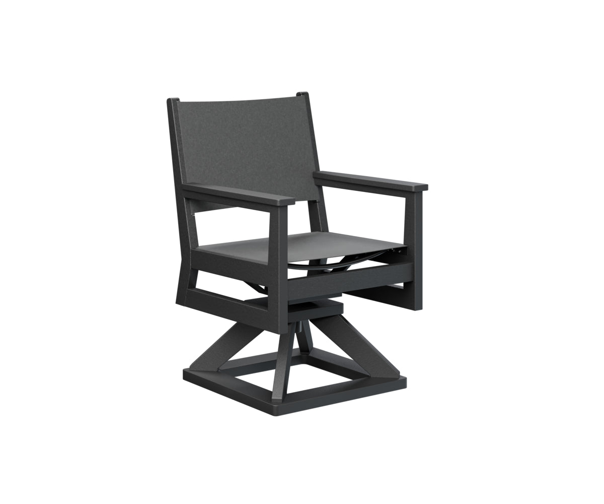 Berlin Gardens Mayhew Poly Sling Swivel Rocker Dining Chair