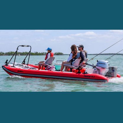 Sea Eagle FastCat14 Catamaran Pontoon Swivel Seat Canopy Package