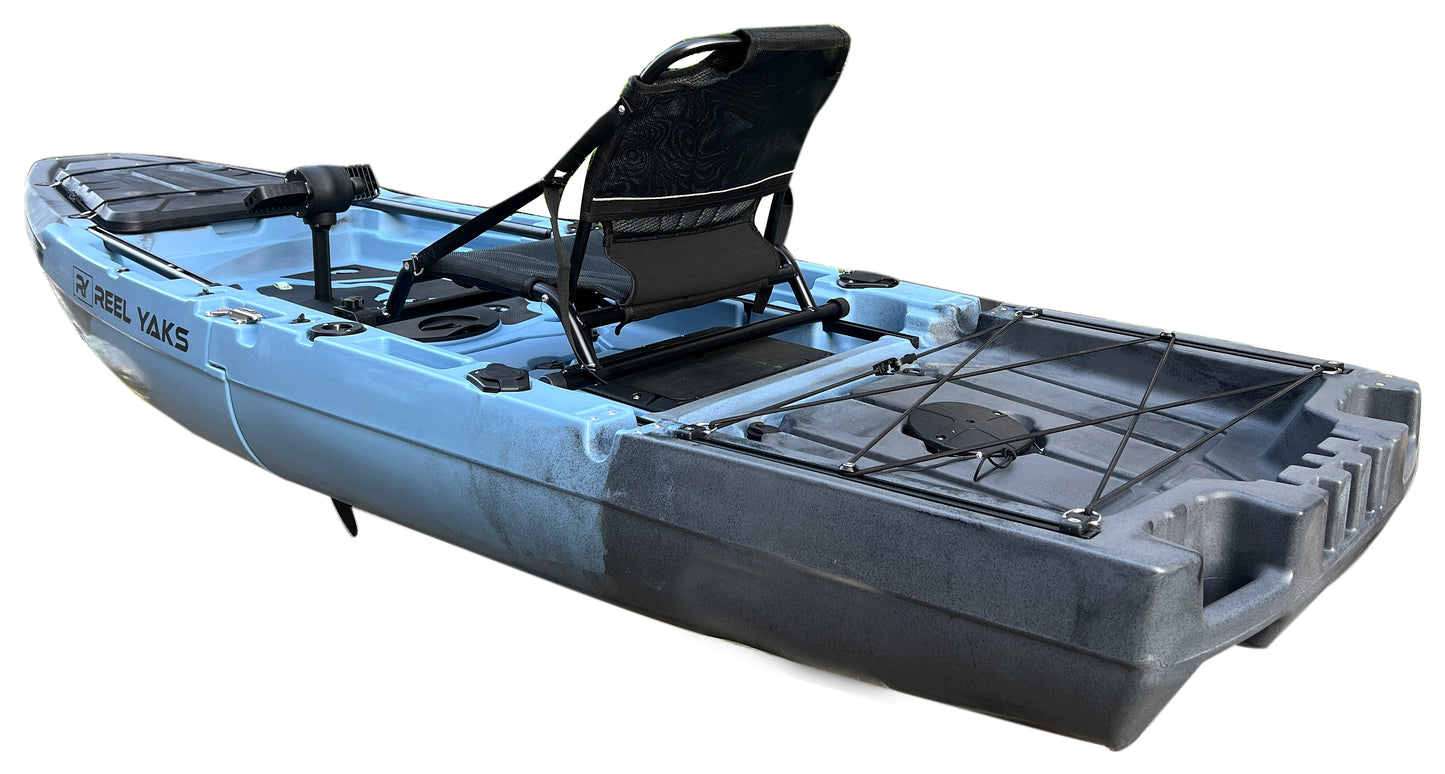 Reel Yaks 10ft Recon Modular Prop Drive Pedal Fishing Kayak | 430lbs Capacity | 2 Piece