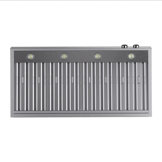 Kucht 48" Ducted Under Cabinet Range Hood Stainless Steel with Digital Controls KRH480-SS